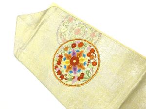 リサイクル 石畳に鏡裏模様刺繍名古屋帯